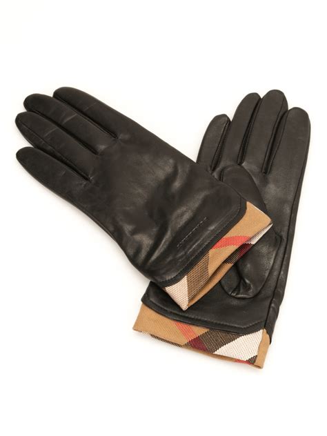 burberry leather gloves ladies|Burberry women's leather gloves.